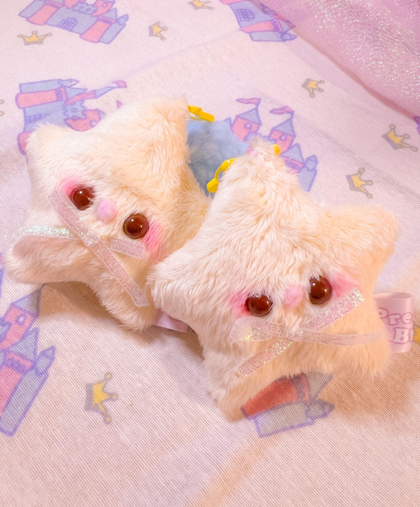 Mini Star Keychain with Pink Tail