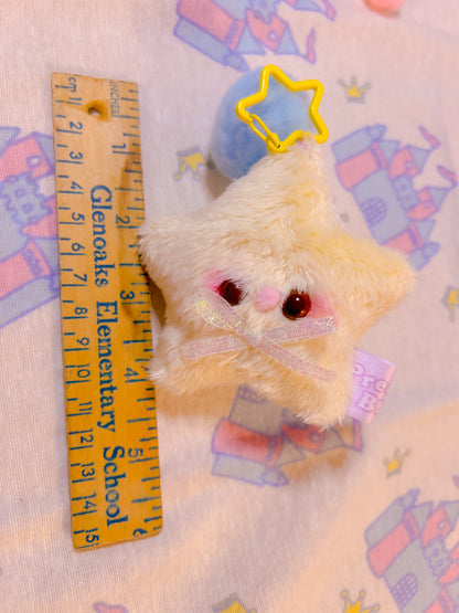 Mini Star Keychain with Pink Tail