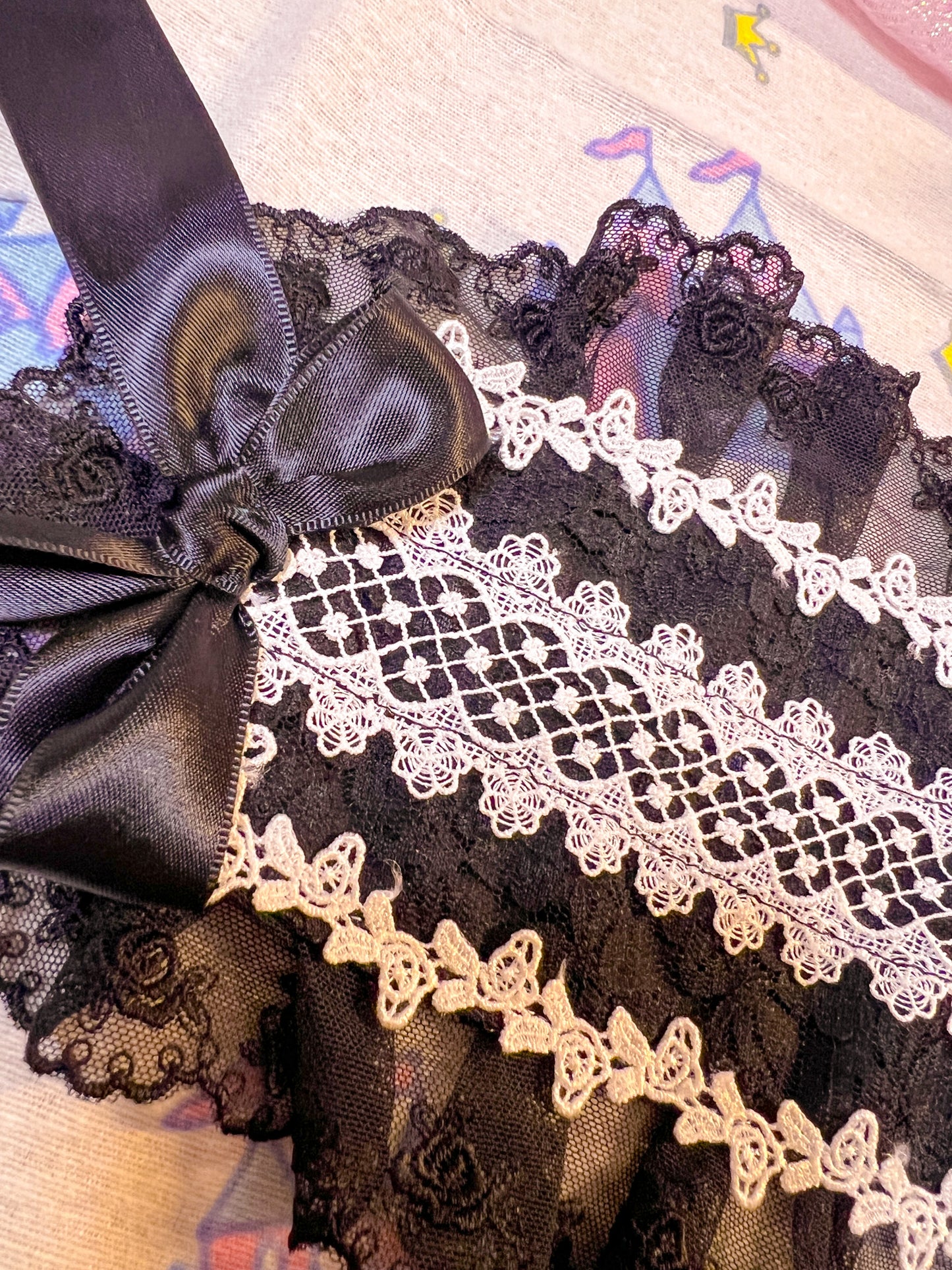 Lace Overlay Headdress