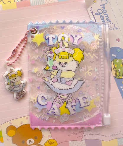 Toy Cafe Clear Pouch with Puff Charm