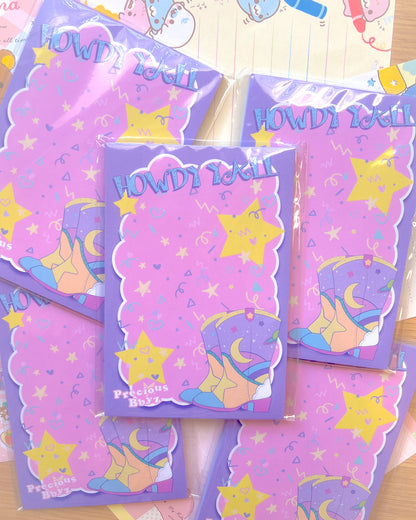 Howdy Yall 4x6 Memo Pad