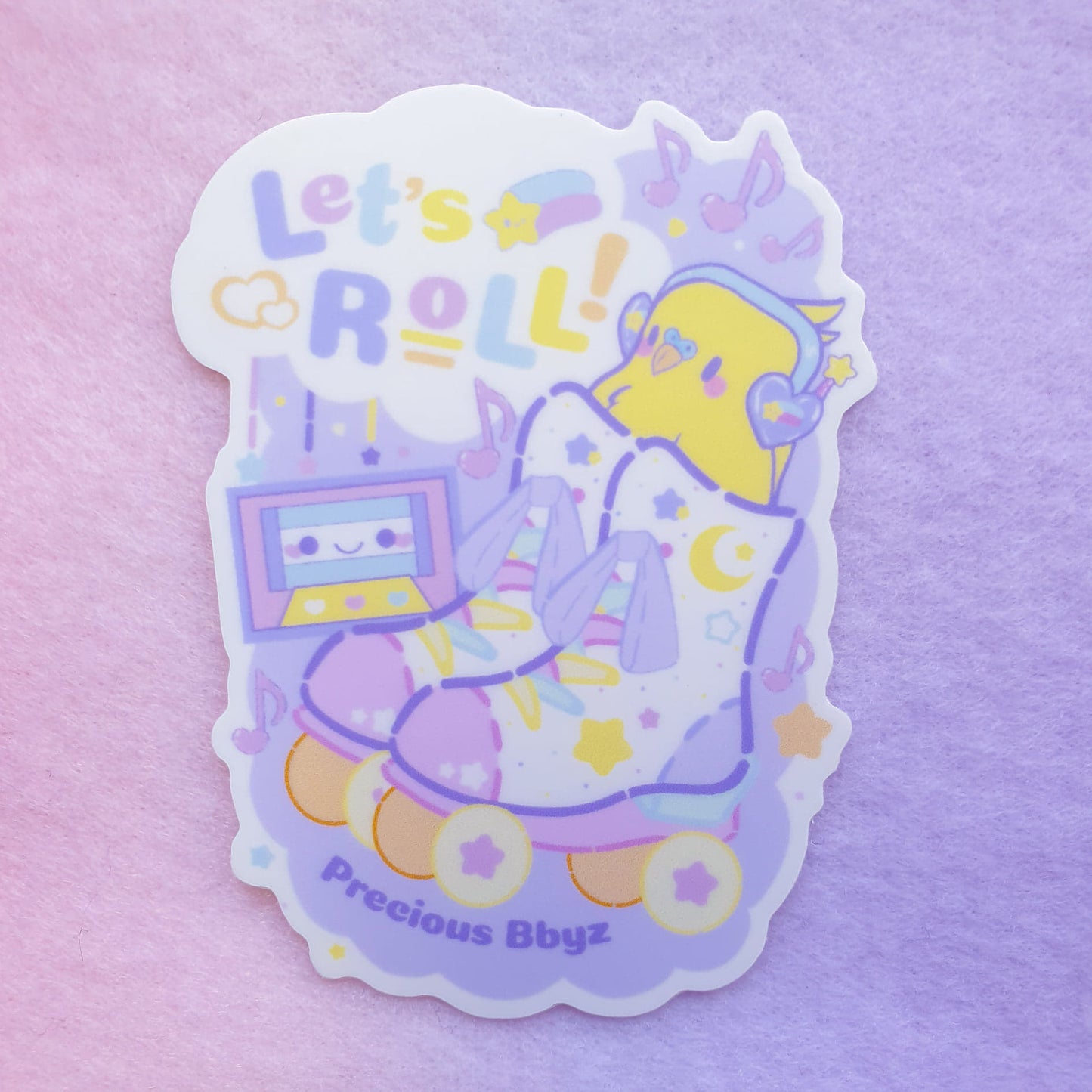 Let's Roll! Birb Sticker | 3 inch Vinyl Sticker