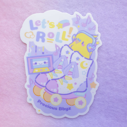 Let's Roll! Birb Sticker | 3 inch Vinyl Sticker
