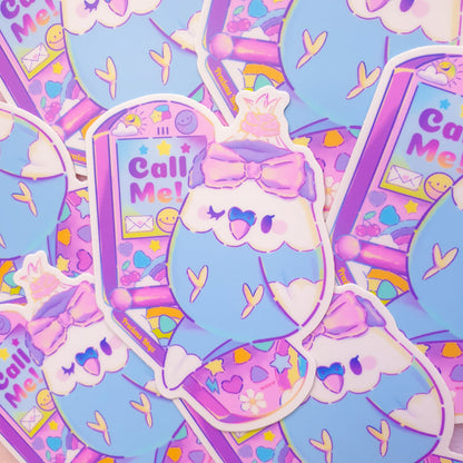 Y2Kall Me! Birb Sticker | 3 inch Vinyl Sticker