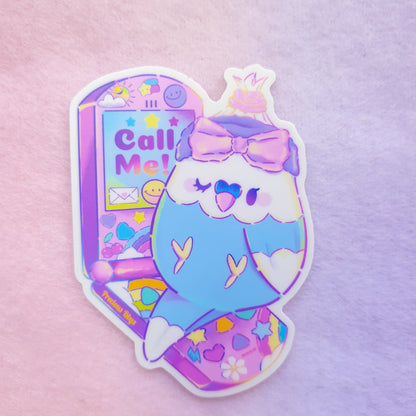 Y2Kall Me! Birb Sticker | 3 inch Vinyl Sticker