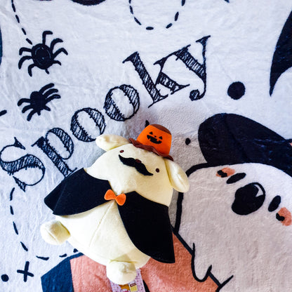 Cozy Ghosts Fluffy Halloween Throw Blanket