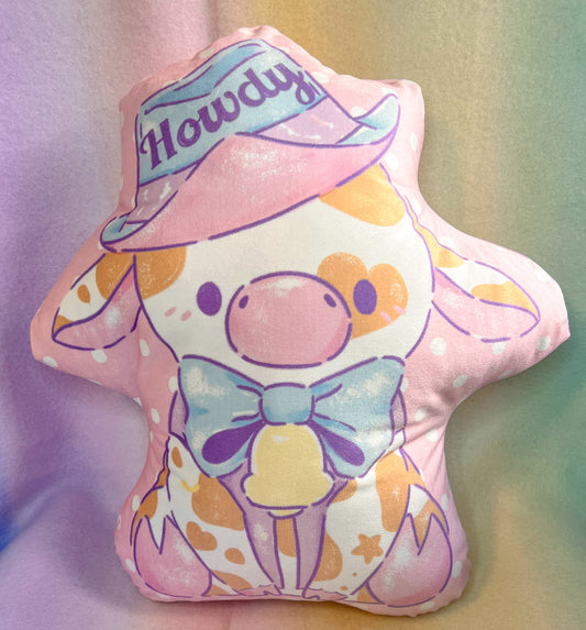 (Unstuffed) Howdy Cow Throw Pillow